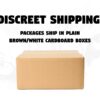 We ship discreetly!