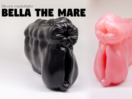 Bella the Mare is a equine silicone masturbator. Two inviting entrances with lots of textures.