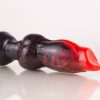 STOCK - Medium Duke in soft firmness - Knotted silicone canine dildo