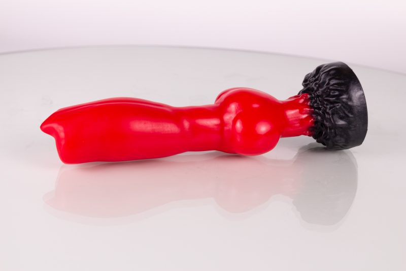 [STOCK] - Large V2 Brutus the Saint Bernard in medium firmness - Knotted silicone dog dildo - The Dog Breeds Collection